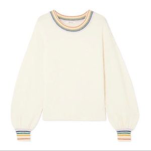 Rainbow Trim Madewell Sweater
